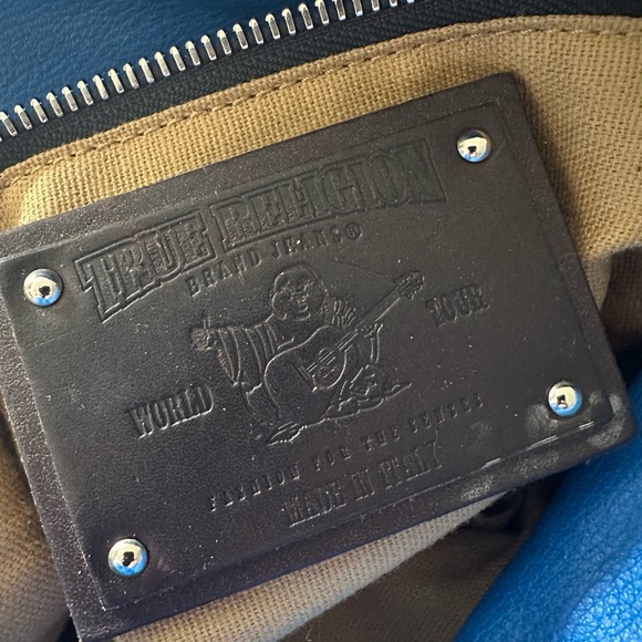 Y2K True Religion Blue Handbag - Picture 5 of 7